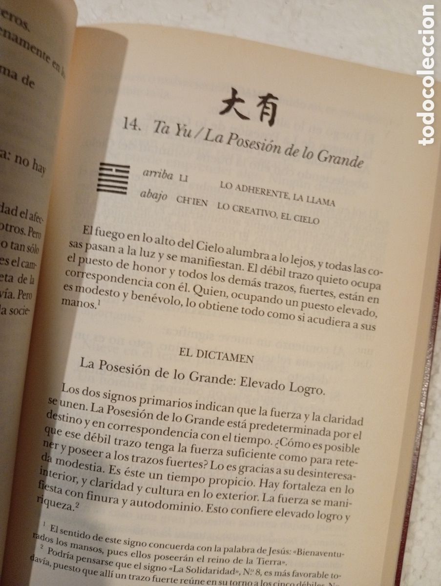 Libros de segunda mano: I CHING. EL LIBRO DE LAS MUTACIONES. RICHARD WILHELM. RBA 2002 - Foto 10
