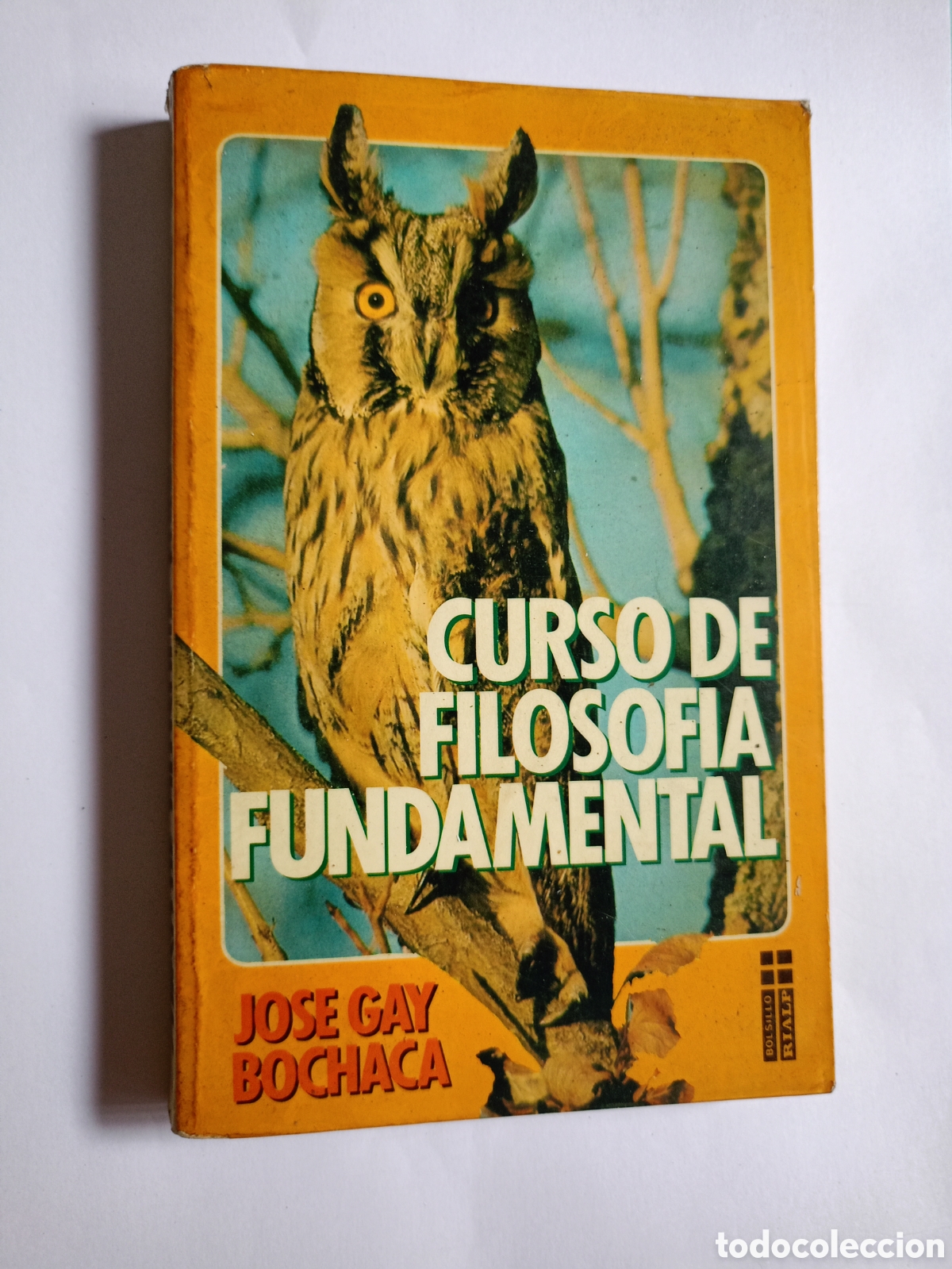 Gebrauchte B&uuml;cher: Curso de Filosof&iacute;a Fundamental&rdquo;,Jos&eacute; Gay Bochaca.