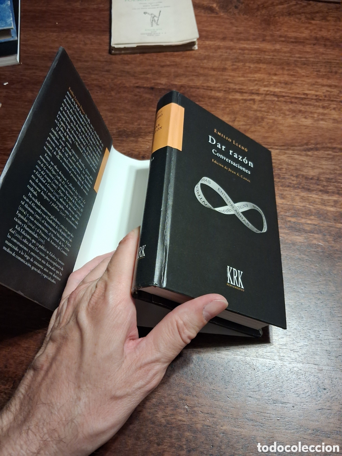 Libros de segunda mano: Dar raz&oacute;n : conversaciones, Emilio Lled&oacute; - Foto 3