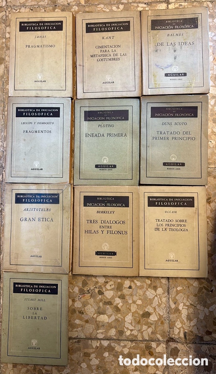 Livros em segunda m&atilde;o: Biblioteca de Iniciaci&oacute;n Filos&oacute;fica. Aguilar. 10 t&iacute;tulos .