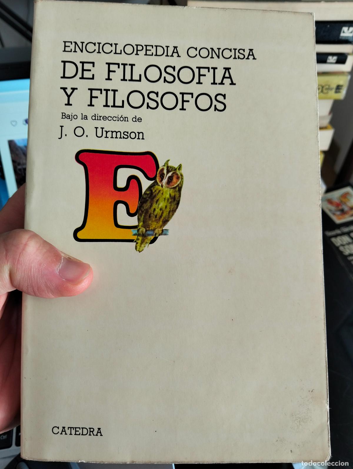 Libros de segunda mano: Ensayo. Enciclopedia Concisa de Filosofia y Filosofos. Catedra, 1979. VISITA MI CATALOGO L55