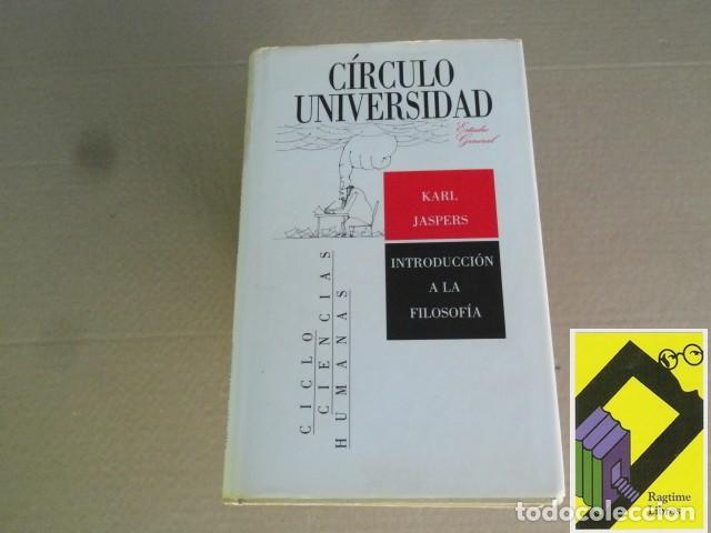 Libros de segunda mano: JASPERS, Karl: Introducci&oacute;n a la Filosof&iacute;a (Trad:Miguel Tur&oacute;n)