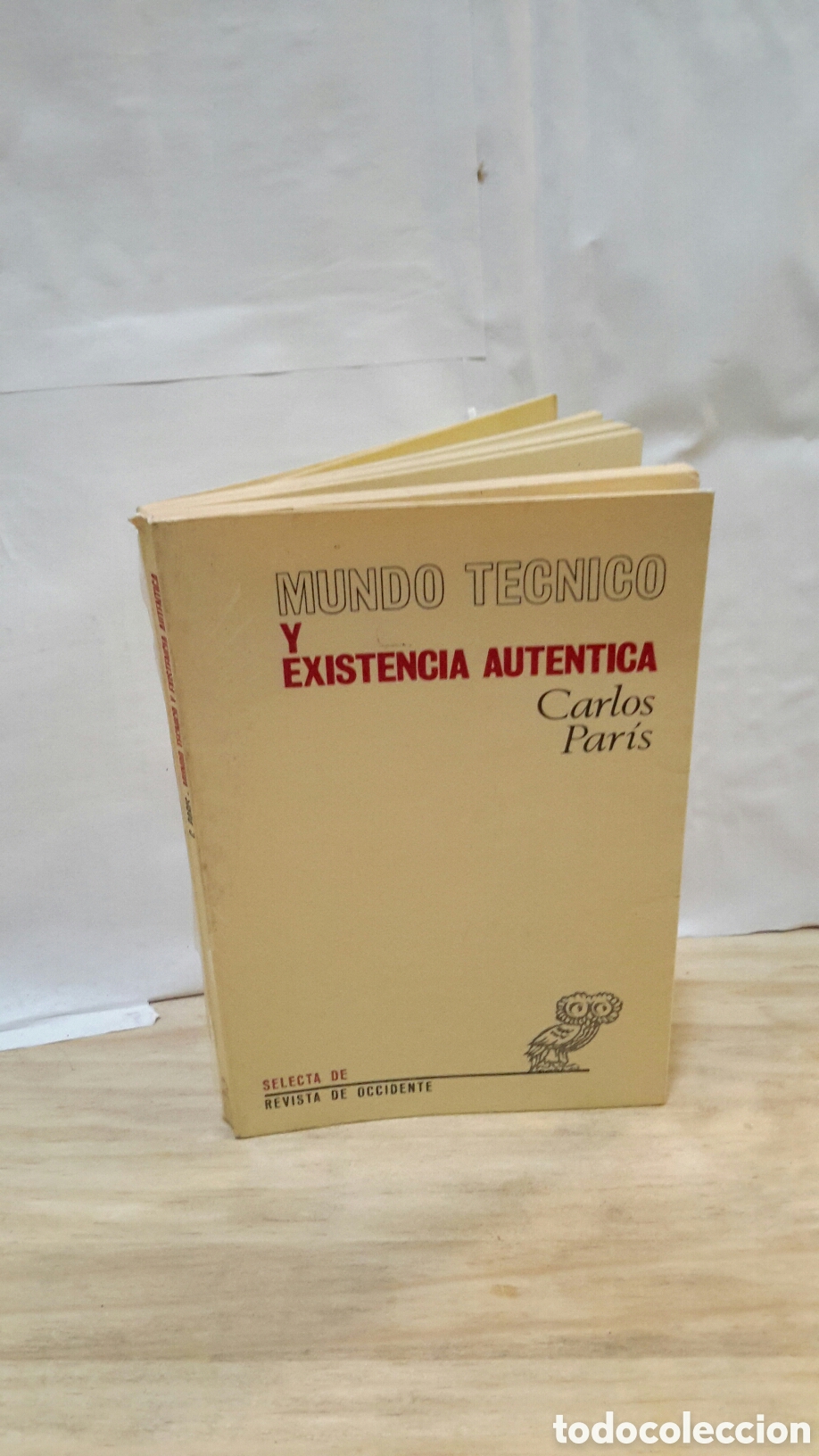 Libros de segunda mano: Mundo technico y existencia autentica Carlos Paris