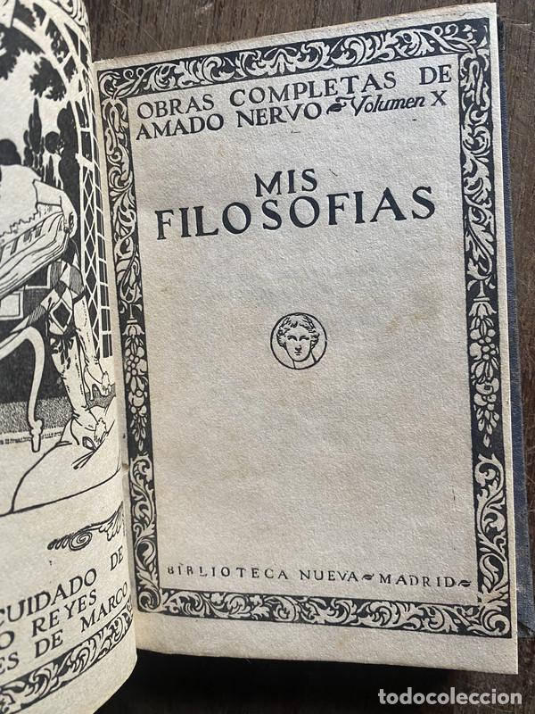Libros de segunda mano: Mis Filosofias - Nervo, Amado
