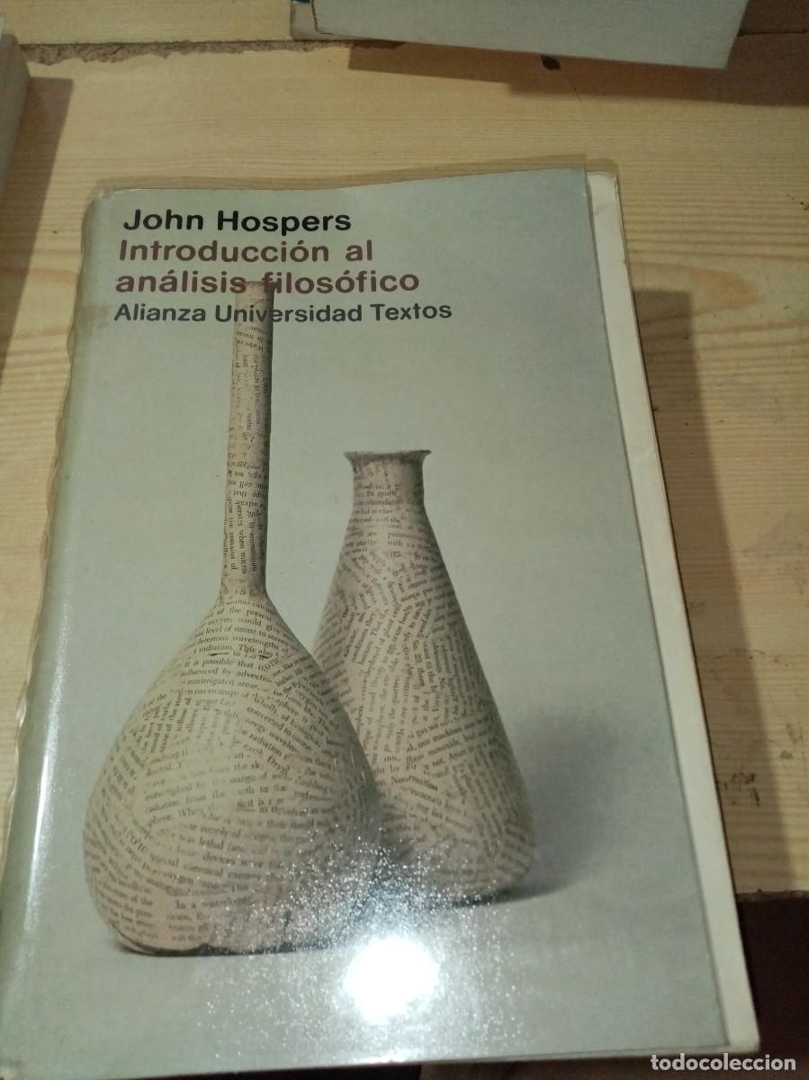 Libros de segunda mano: INTRODUCCION AL ANALISIS FILOS&Oacute;FICO. HOHN JOSPERS EST10B5
