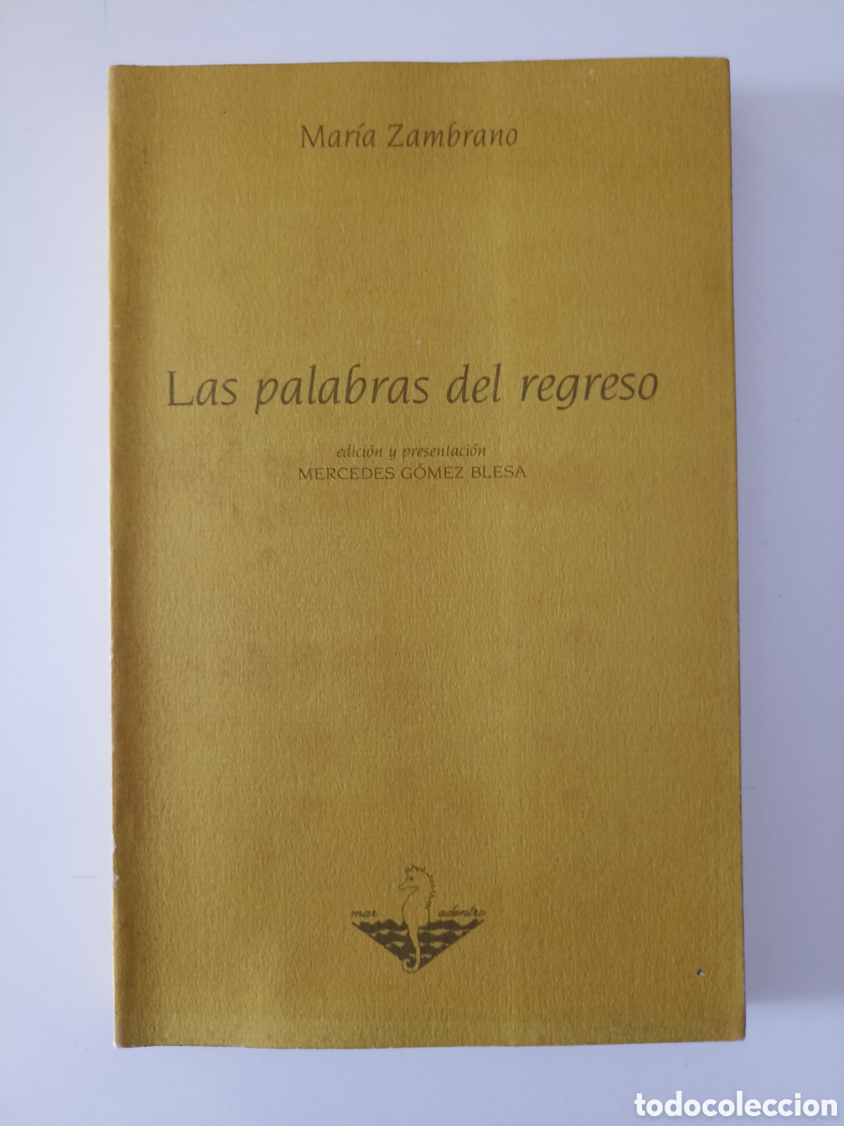 Libros de segunda mano: Mar&iacute;a Zambrano - Las palabras del regreso. Art&iacute;culos period&iacute;sticos 1985-1990 (Amar&uacute;, 1995)