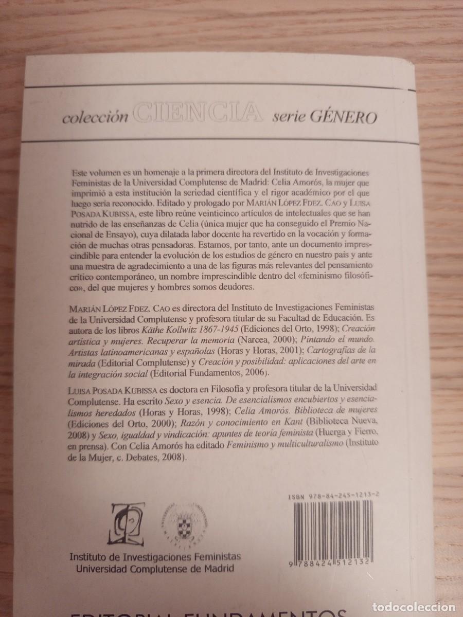 Libros de segunda mano: Pensar con Celia Amor&oacute;s. - Foto 2