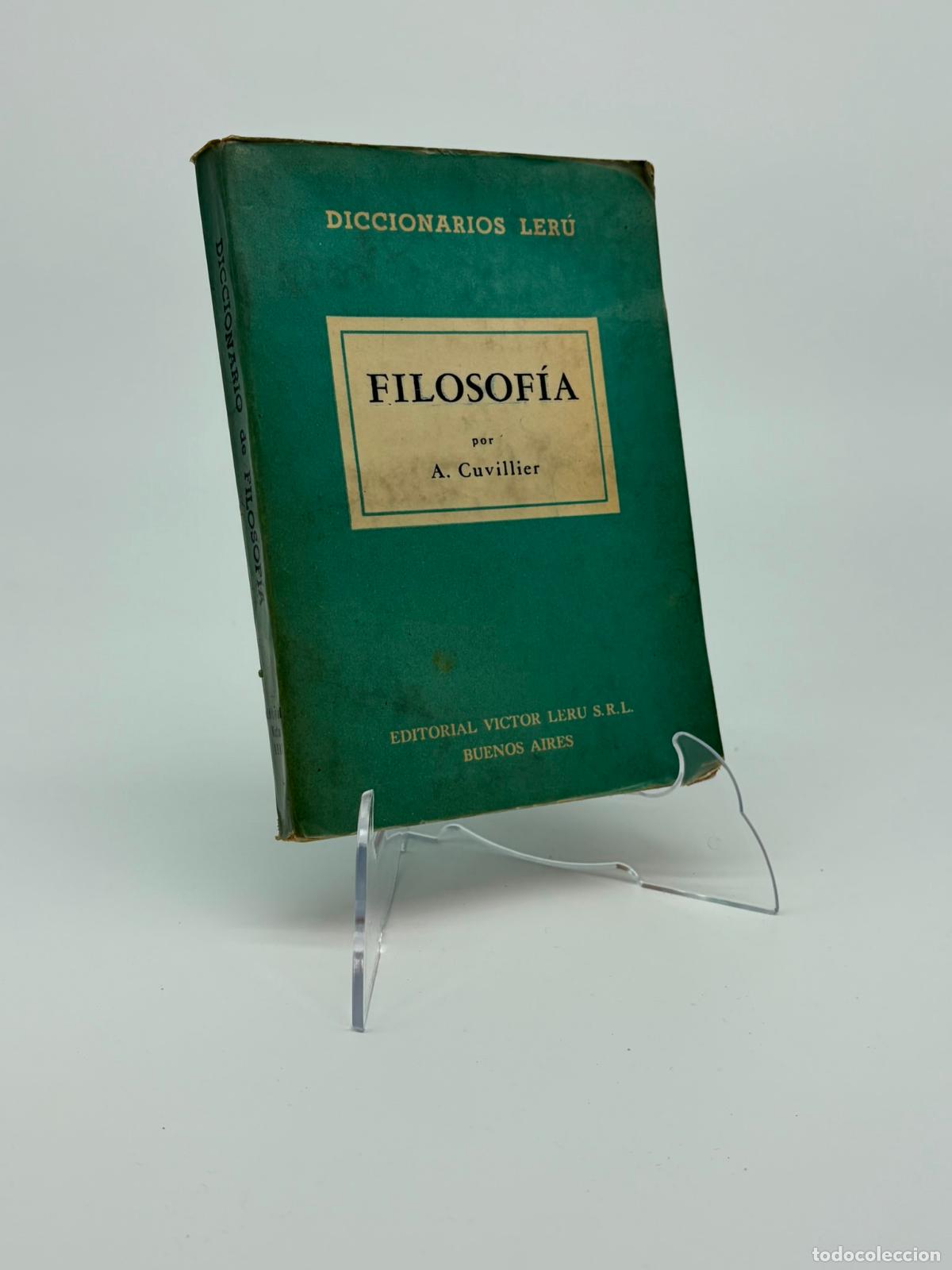 Libros de segunda mano: Filosofia - A Cuvillier Diccionarios leru