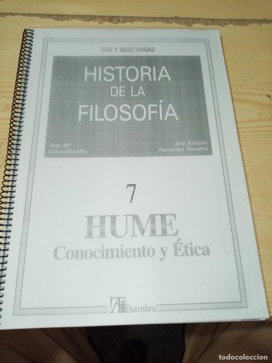 Libros de segunda mano: CUADERNO. HISTORIA DE LA FILOSOFIA. 7. HUME CONOCIMIENTO Y ETICA. EST3RB3
