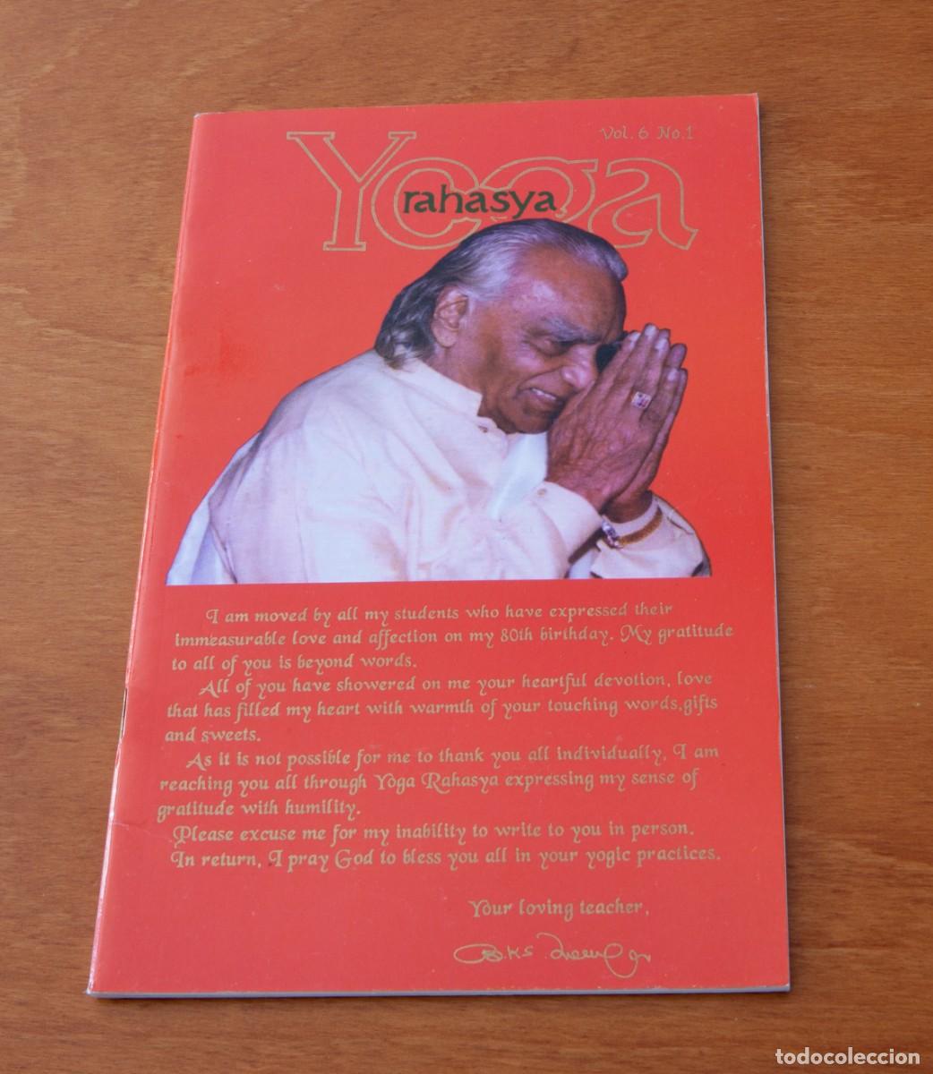 Libros de segunda mano: Yoga Rahasya, Vol.6. N&ordm;1 Ramamani Iyengar Memorial Yoga Institute Pune, India