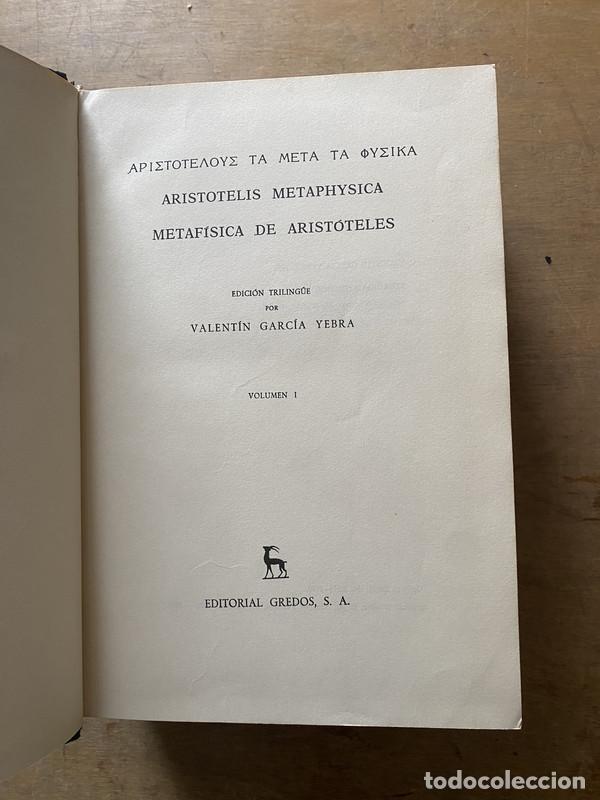 Libros de segunda mano: Metafisica de Aristoteles - Aristoteles