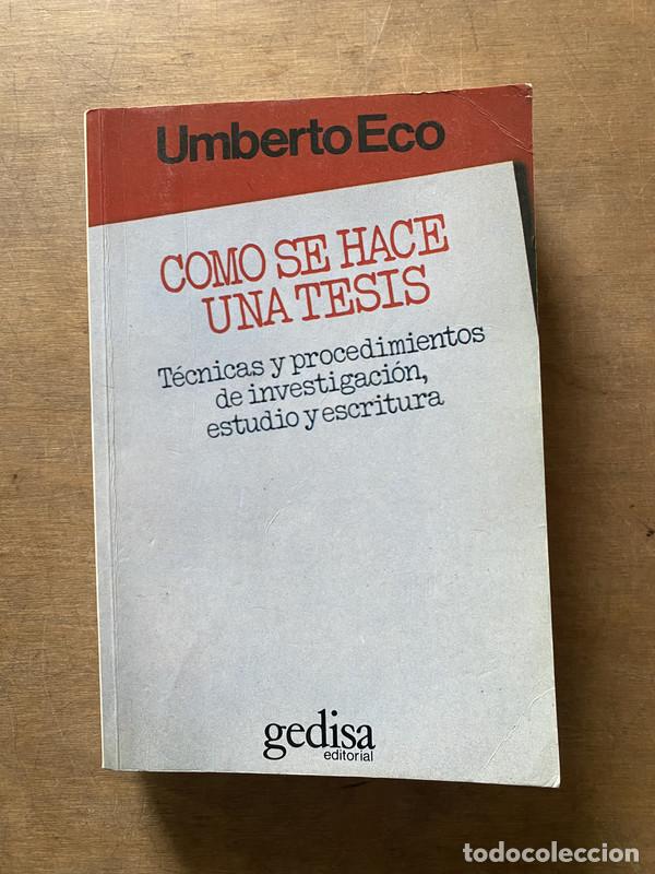 Libros de segunda mano: Como se hace una tesis - Eco Umberto