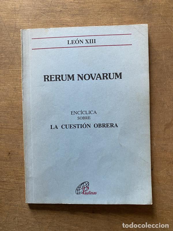 Libros de segunda mano: Rerum Novarum - Leon XIII