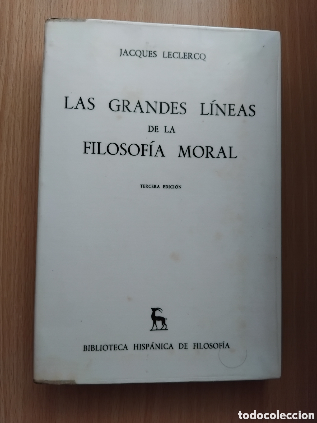 Libros de segunda mano: Las grandes l&iacute;neas de la filosof&iacute;a moral;Jacques Leclerq;Gredos;1977