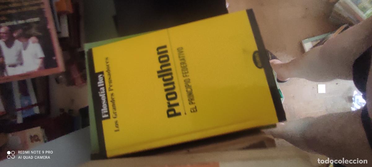 Libros de segunda mano: EL PRINCIPIO FEDERATIVO. PRODHON. FILOSOF&Iacute;A HOY. LOS GRANDES PENSADORES.
