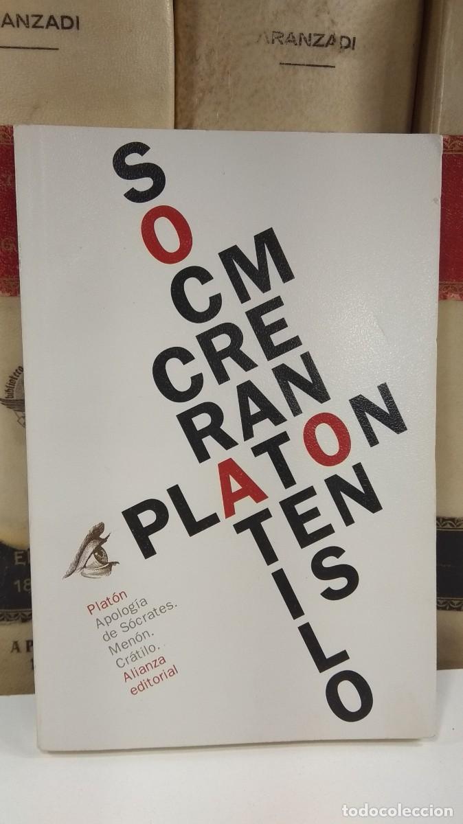 Second hand books: APOLOG&Iacute;A DE S&Oacute;CRATES. MEN&Oacute;N. CR&Aacute;TILO. Por PLAT&Oacute;N. Edita Alianza 2016. 2&ordf; reimpresi&oacute;n.