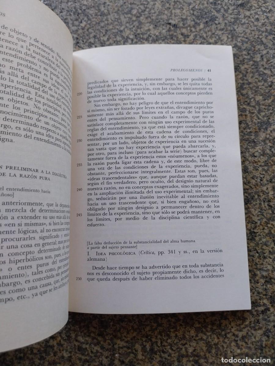 Libros de segunda mano: KANT PROLEGOMENOS -- ALHAMBRA -- - Foto 2
