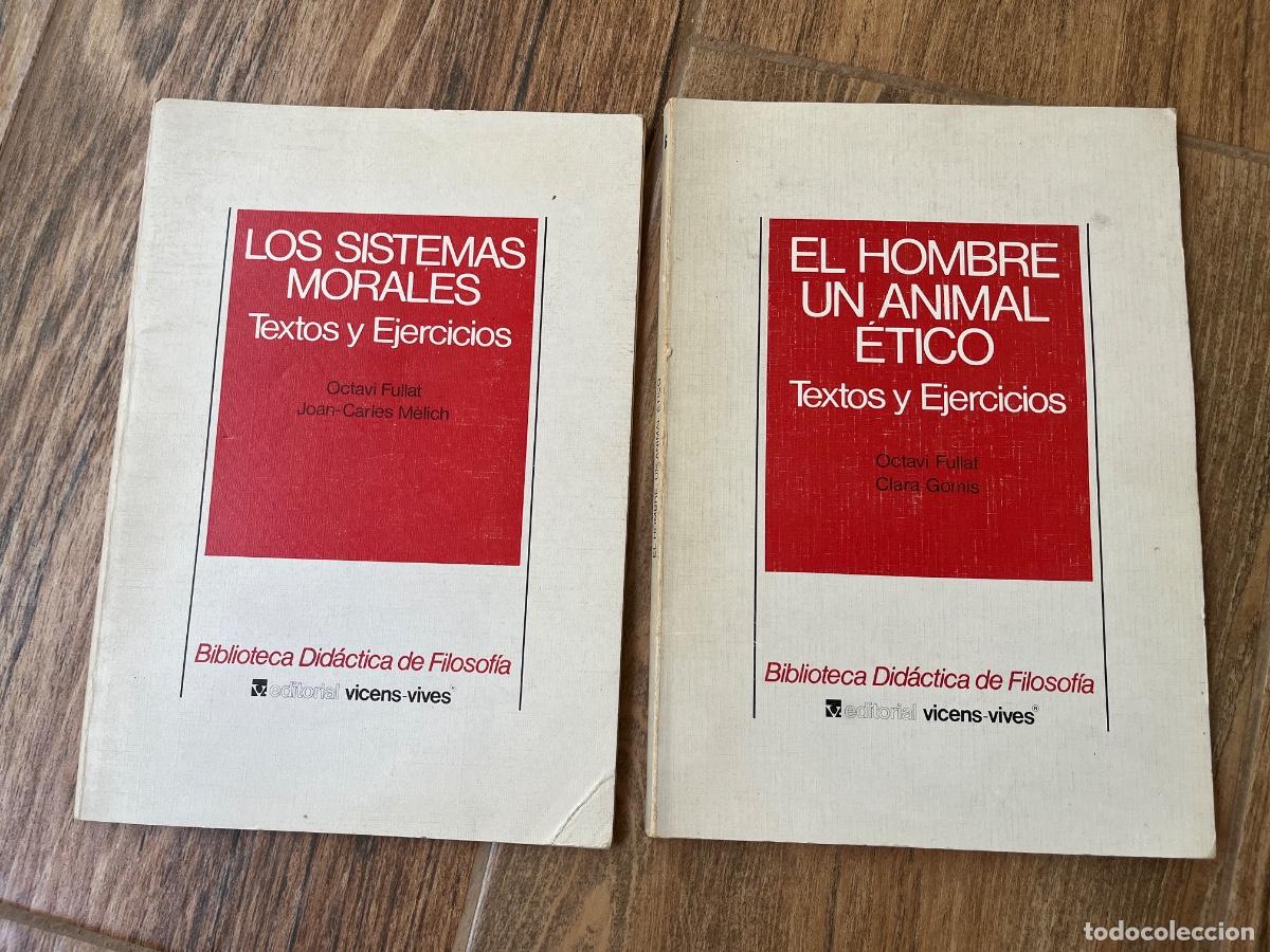 Libros de segunda mano: BIBLIOTECA DID&Aacute;CTICA DE FILOSOF&Iacute;A- 2 n&uacute;meros - HOMBRE ANIMAL &Eacute;TICO - LOS SISTEMAS MORALES