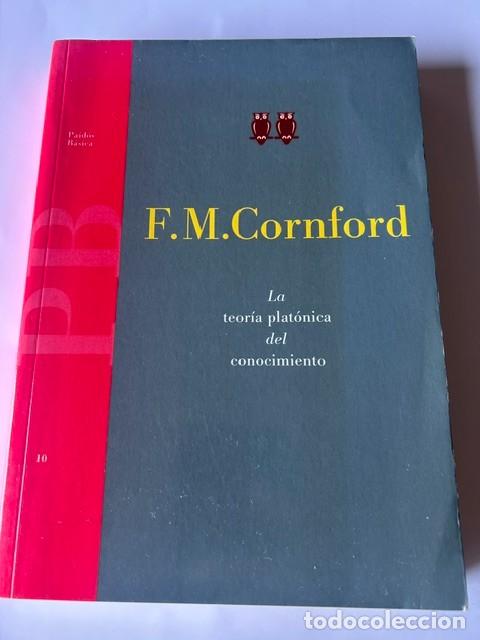 Libros de segunda mano: La teor&iacute;a plat&oacute;nica del conocimiento -F.M.Cornford-