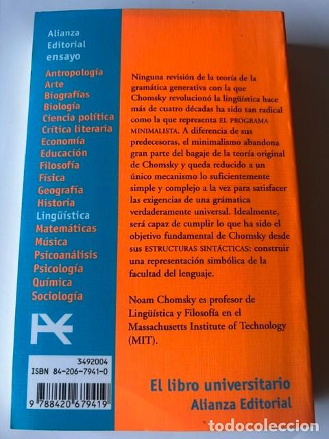 Libros de segunda mano: El programa minimalista -Noam Chomsky- - Foto 2