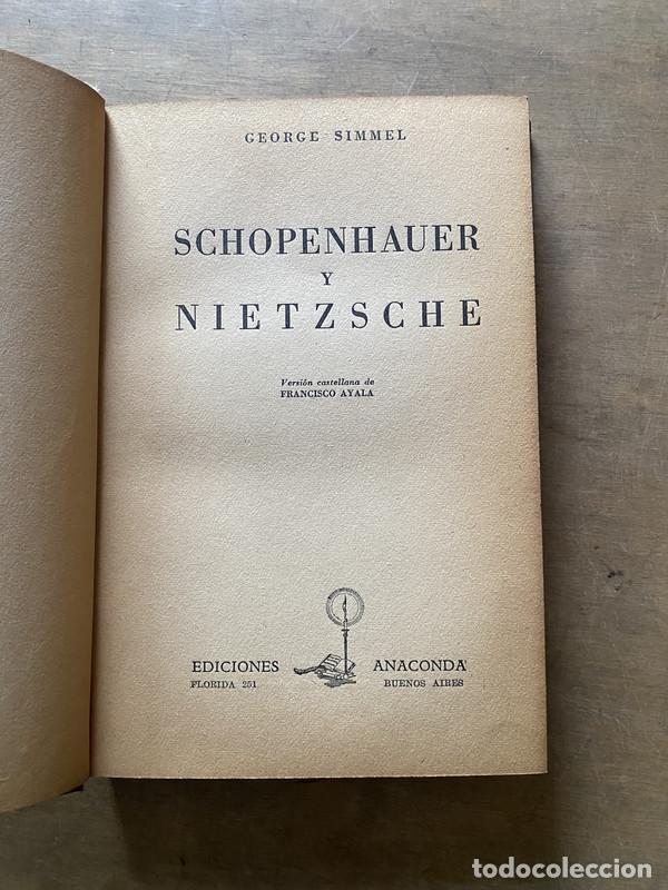 Gebrauchte B&uuml;cher: Schopenhauer y Nietzsche - Simmel George