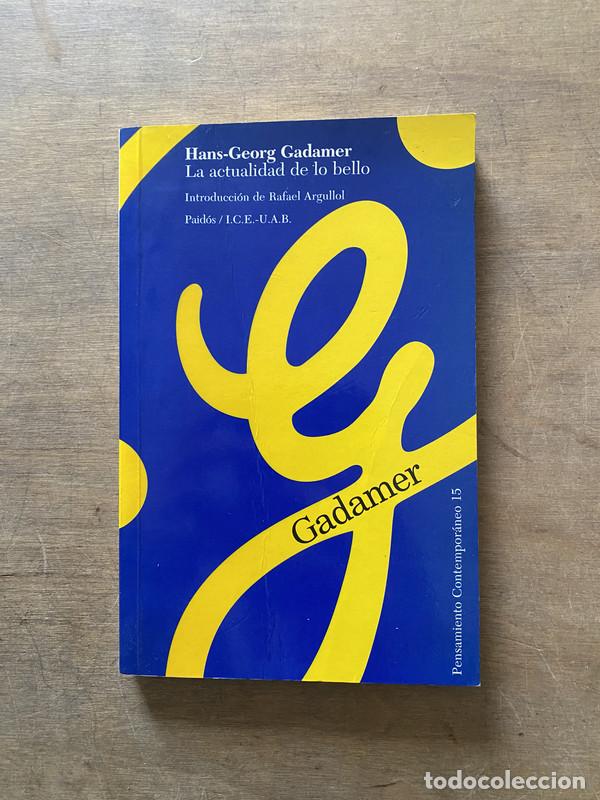 Libros de segunda mano: La actualidad de lo bello - Gadamer Hans-Georg