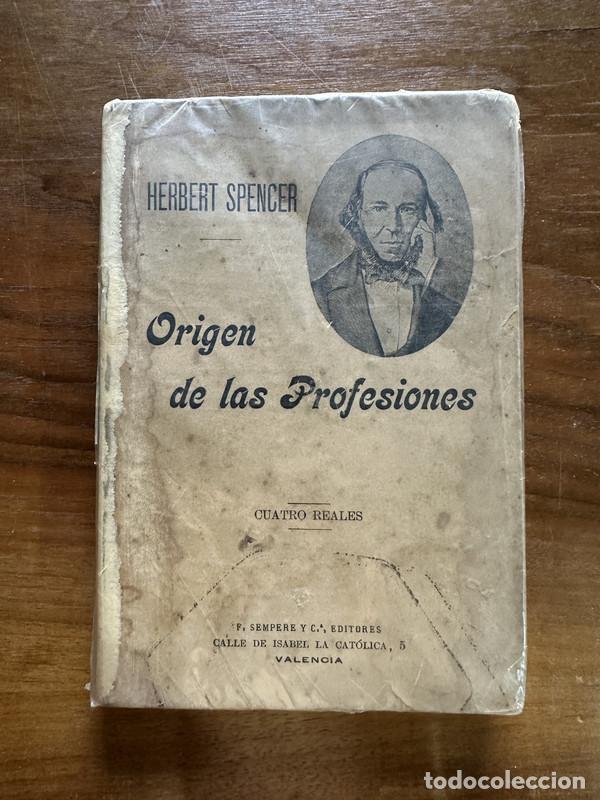 Libros de segunda mano: Origen de las Profesiones - Spencer Herbert - Foto 1