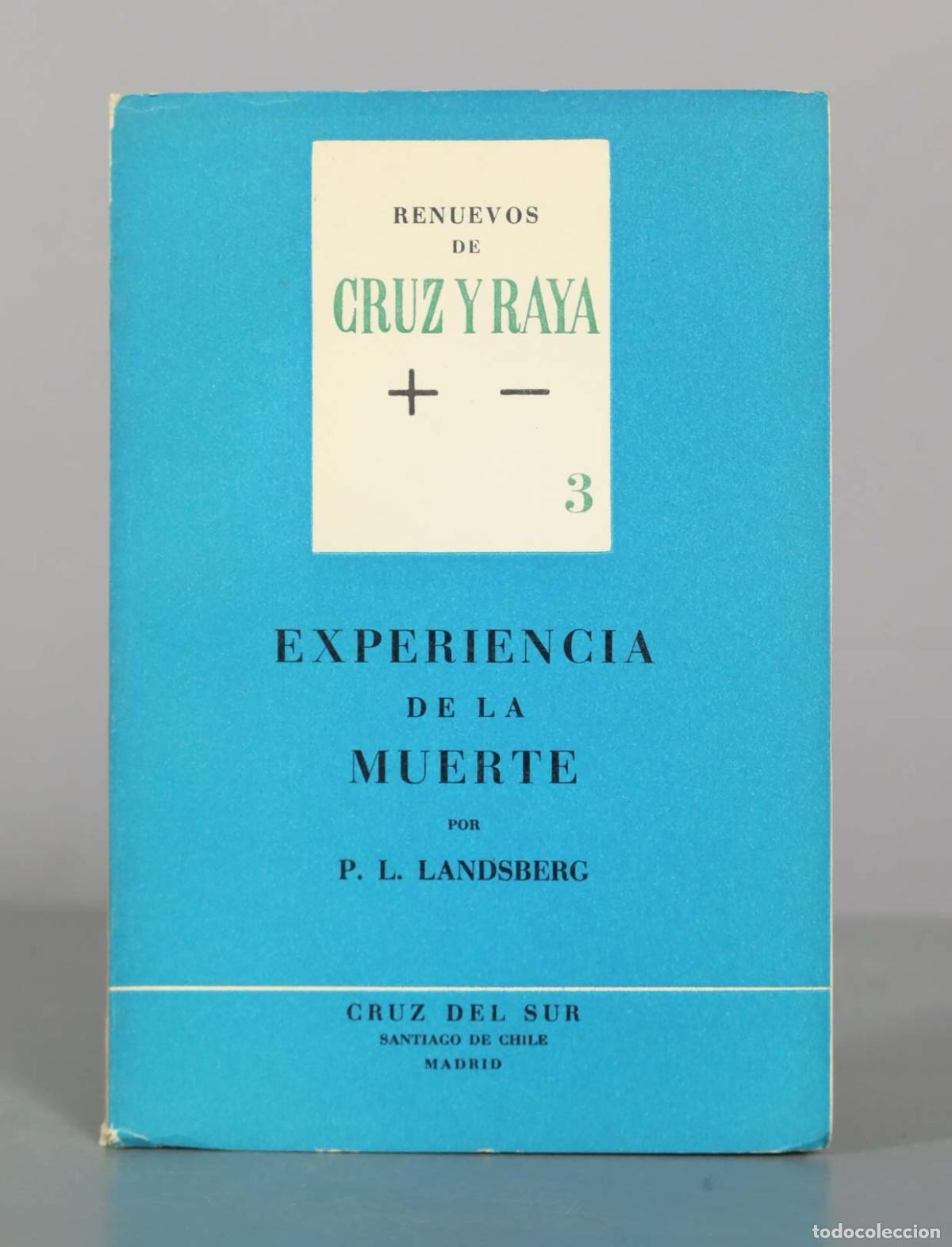 Libros de segunda mano: EXPERIENCIA DE LA MUERTE POR P. L. LANDSBERG