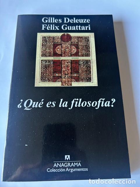 Libros de segunda mano: &iquest;Qu&eacute; es la filosof&iacute;a? -Guattari y Deleuze-