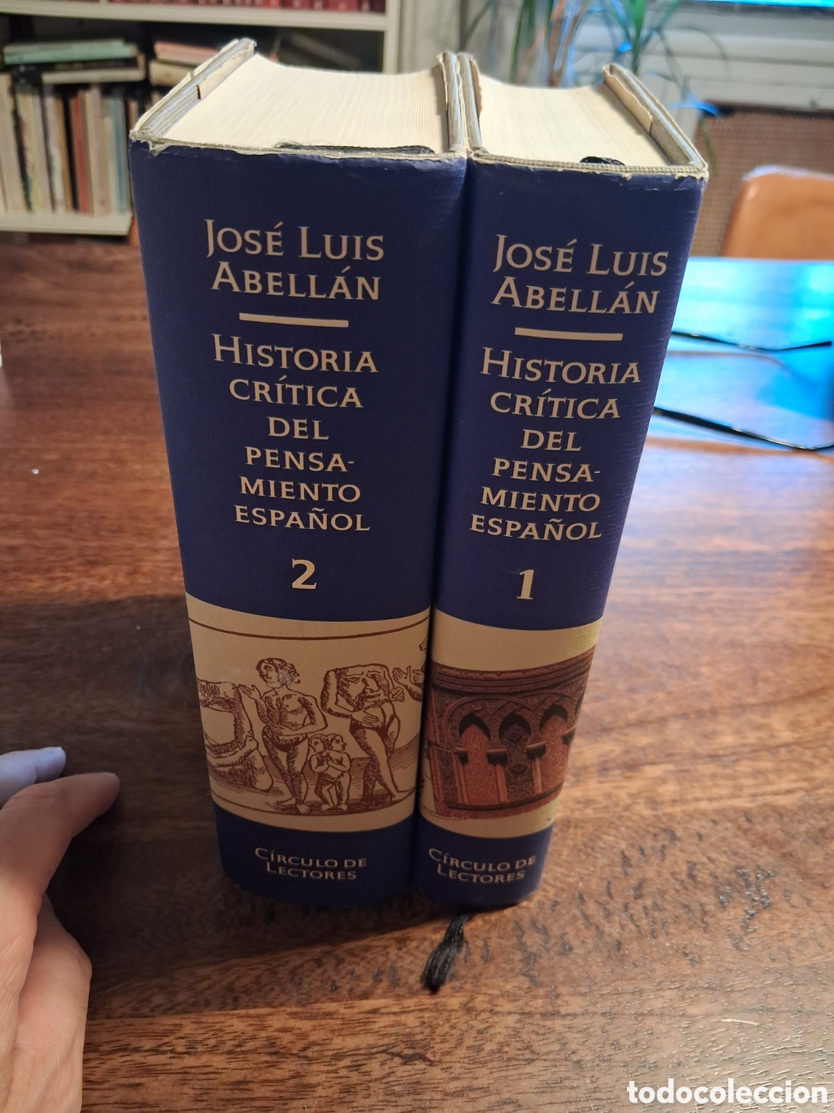 Libros de segunda mano: Historia cr&iacute;tica del pensamiento espa&ntilde;ol. Tomos 1y 2 con sobrecubiertas. Jos&eacute; Luis Abell&aacute;n