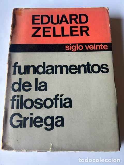 Libros de segunda mano: Fundamentos de la filosof&iacute;a griega -Eduard Zeller-