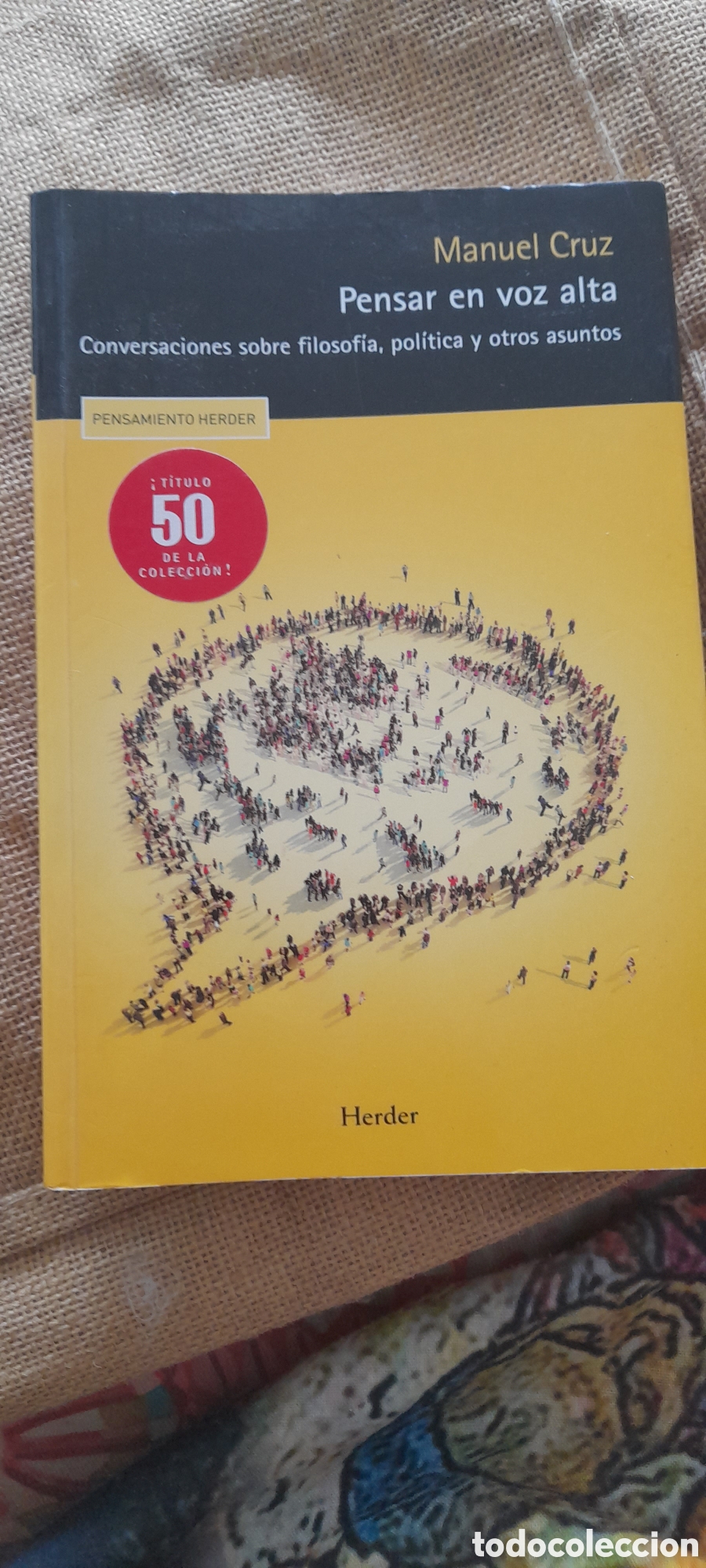 Libros de segunda mano: Pensar en voz alta. Manuel Cruz