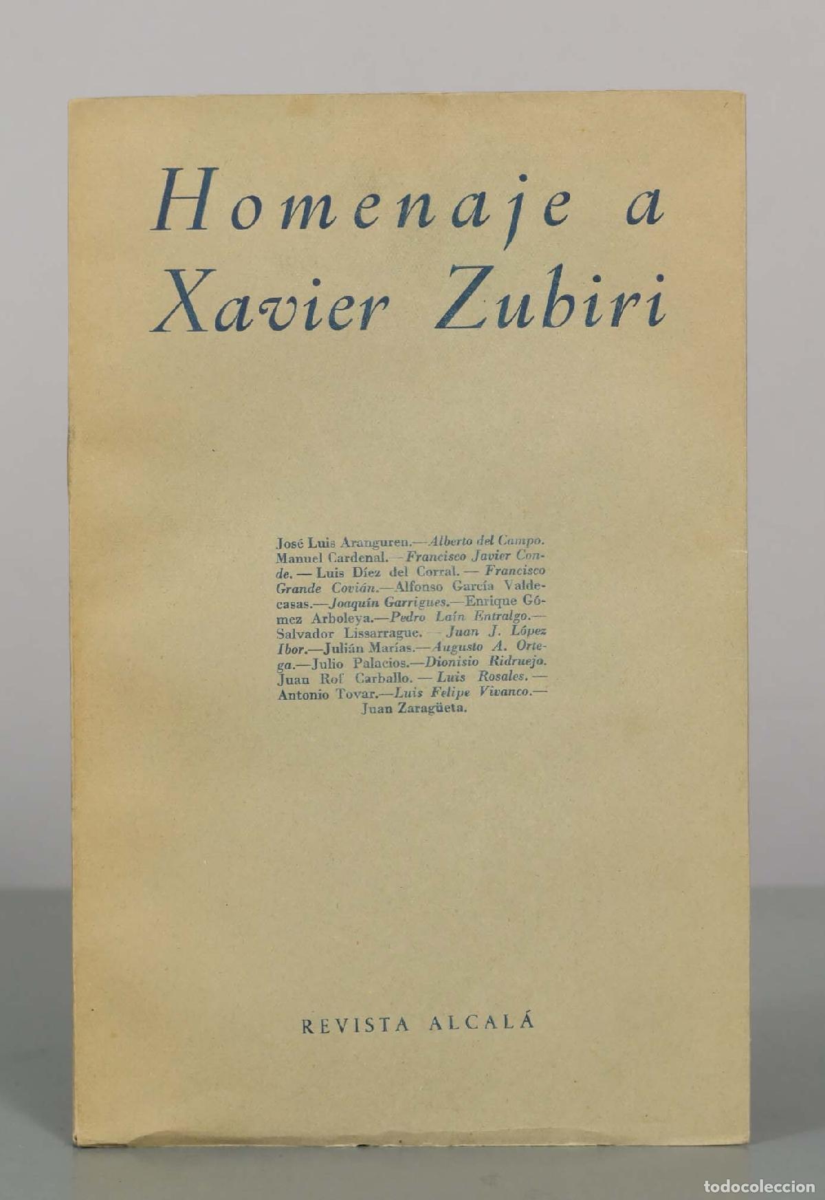 Libros de segunda mano: Homenaje a Xavier Zubiri - Foto 1