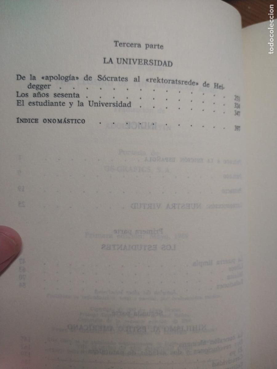 Libros de segunda mano: El cierre de la mente moderna - Allan Bloom - Foto 5