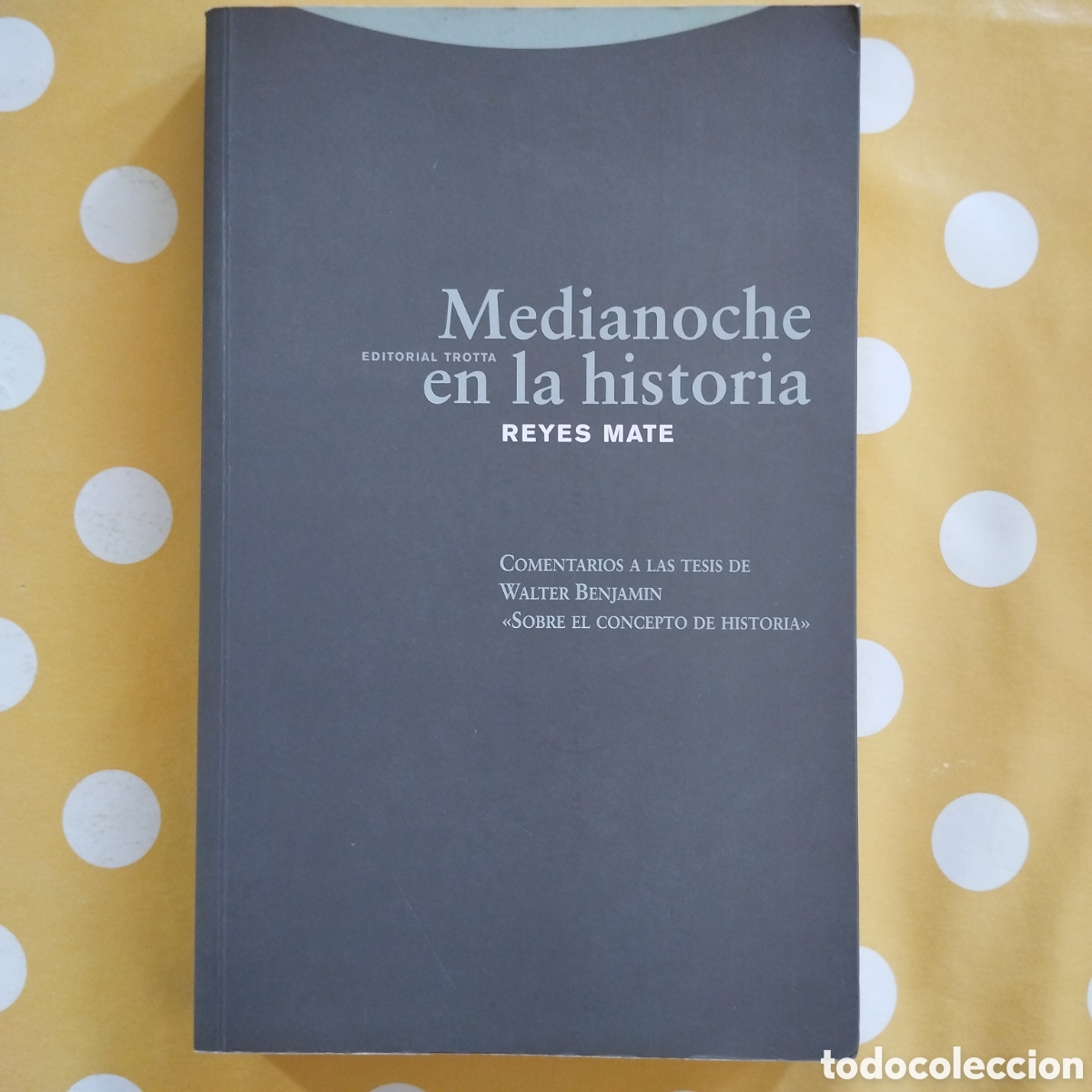 Libros de segunda mano: MEDIANOCHE EN LA HISTORIA REYES MATE TROTTA COMENTARIOS TESIS WALTER BENJAMIN CONCEPTO