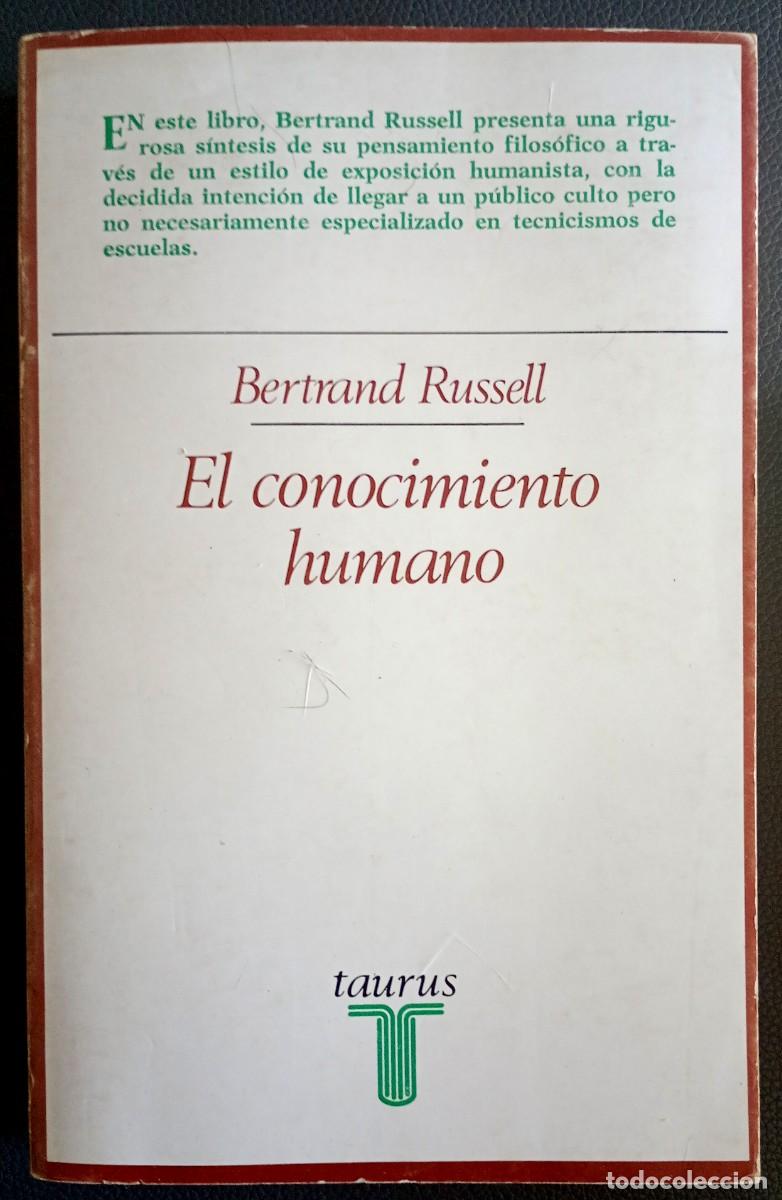 Libros de segunda mano: Bertrand Russell . El conocimiento humano