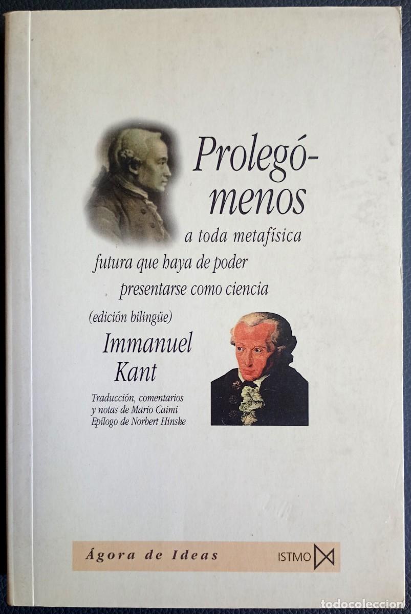 Libros de segunda mano: Immanuel Kant . Proleg&oacute;menos a toda metaf&iacute;sica futura