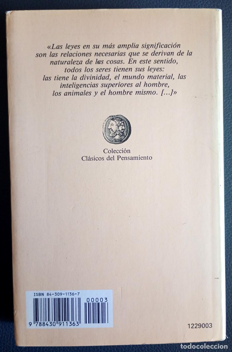 Libros de segunda mano: Montesquieu . Del esp&iacute;ritu de las leyes - Foto 2