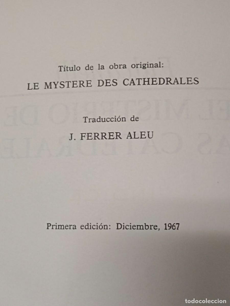 Libros de segunda mano: EL MISTERIO DE LAS CATEDRALES FULCANELLI - Foto 6