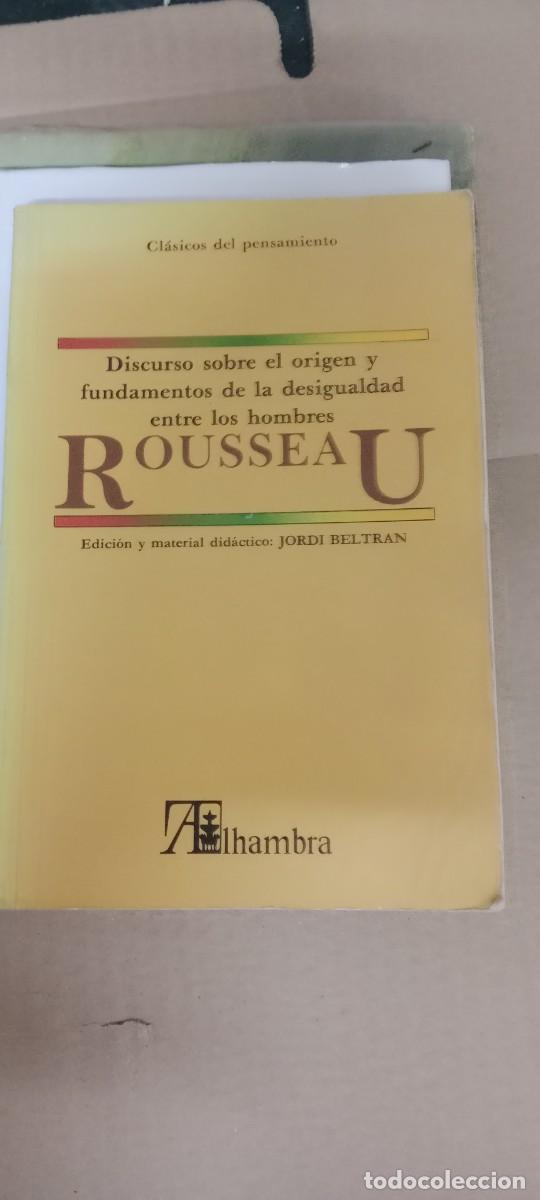 Libros de segunda mano: Discurso sobre el origen y fundamentos de la desigualdad entre los hombres - Rousseau; JoLIBRO CU-05