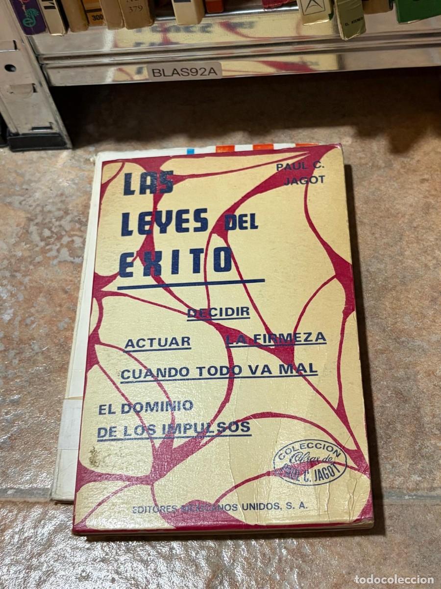 Libros de segunda mano: BLAS92A Paul C. Jagot Las leyes del &eacute;xito &ndash; Editores Mexicanos Unidos