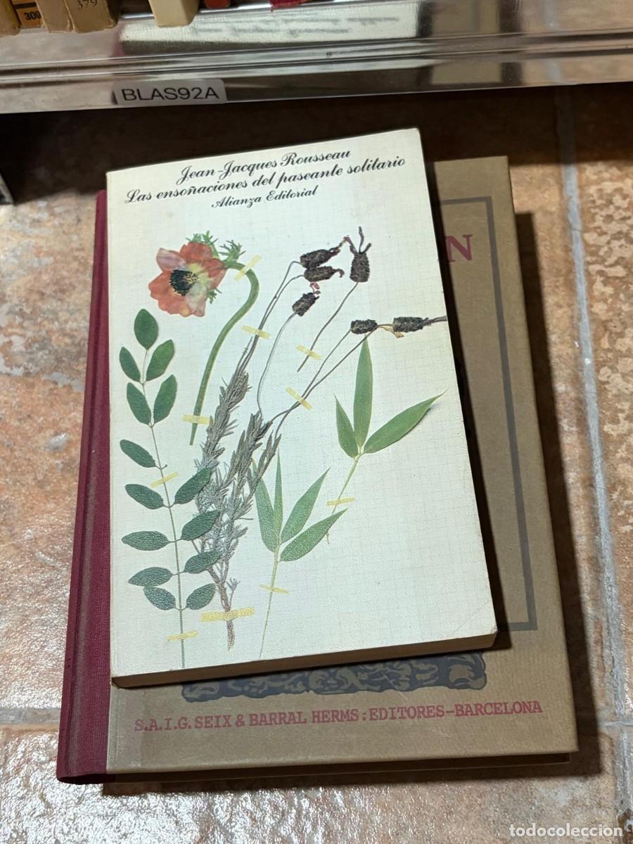 Libros de segunda mano: BLAS92A Jean-Jacques Rousseau Las enso&ntilde;aciones del paseante solitario &ndash; Alianza Editorial