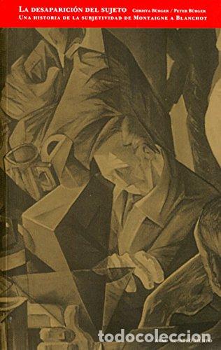 Libros de segunda mano: La desaparici&oacute;n del sujeto: 3 (Nuestro tiempo)