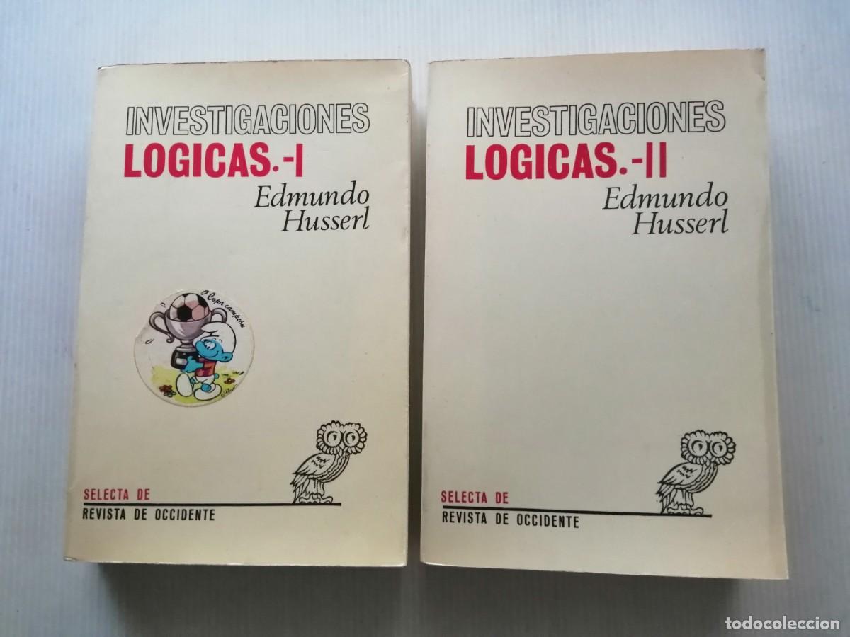 Libros de segunda mano: Edmundo Husserl Investigaciones l&oacute;gicas 2 vol&uacute;menes