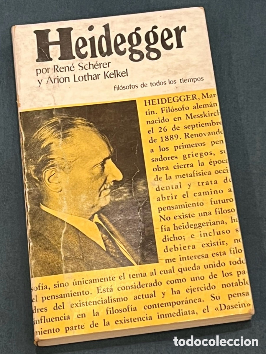 Libros de segunda mano: Libro. R. Scherer, A. Lothar Kelkel. &ldquo;Heidegger o la experiencia del pensamiento&rdquo;. EDAF. 1975.