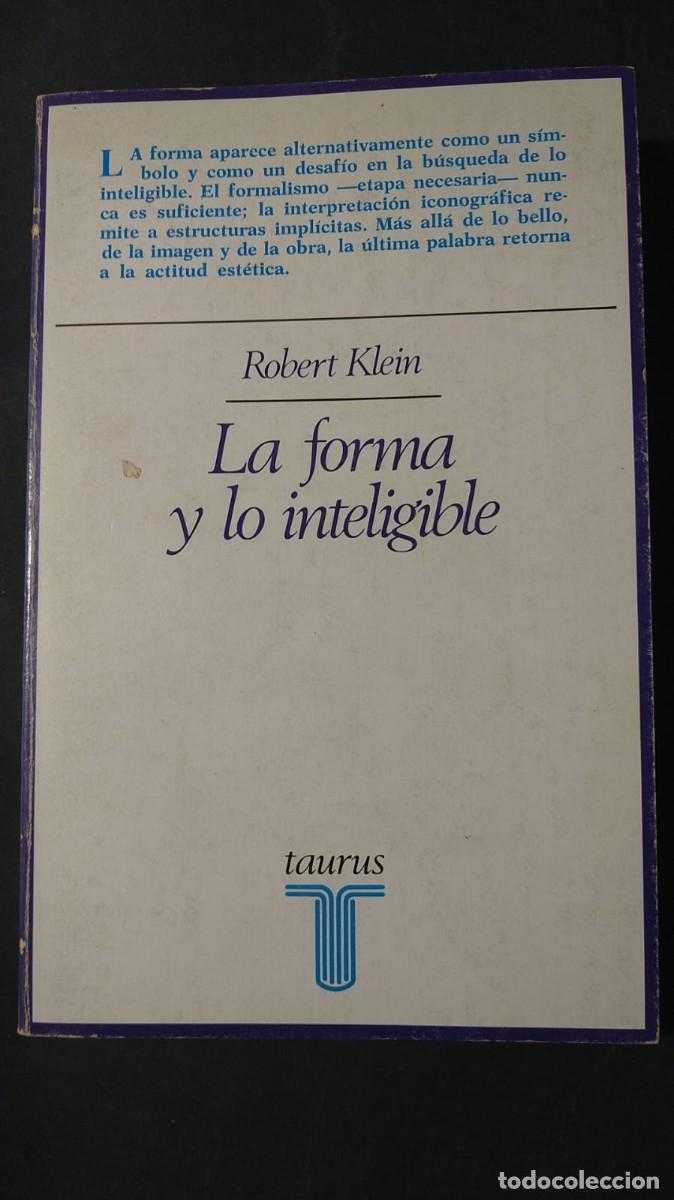 Libros de segunda mano: LA FORMA DE LOS INTELIGIBLE - ROBERT KLEIN - Foto 1