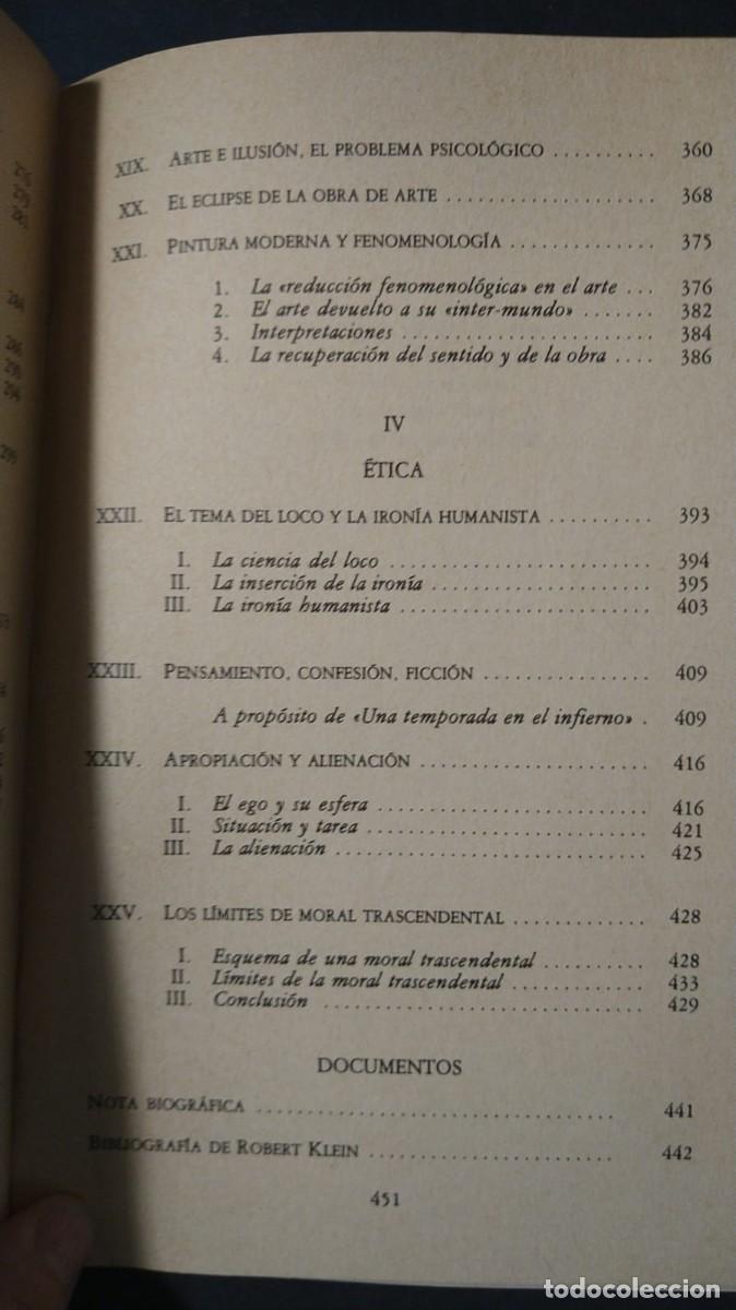 Libros de segunda mano: LA FORMA DE LOS INTELIGIBLE - ROBERT KLEIN - Foto 5