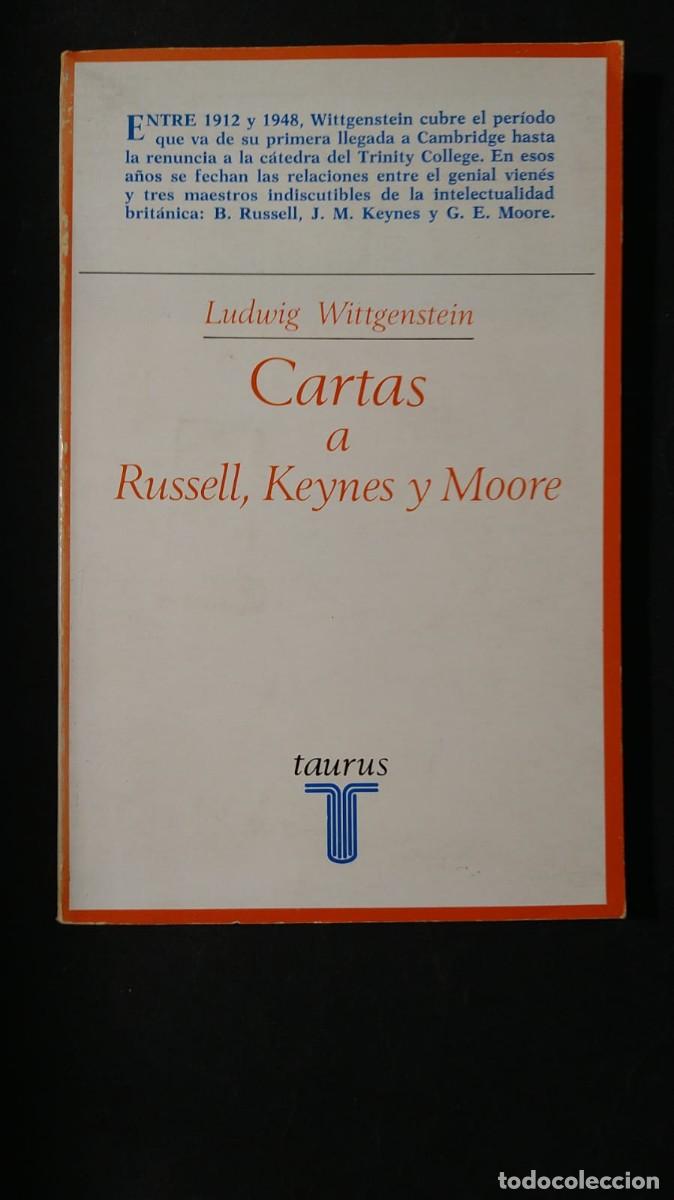 Libros de segunda mano: CARTAS A RUSSELL, KEYNES Y MOORE - LUDWIG WITTGENSTEIN