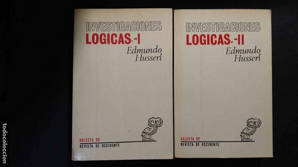 Libros de segunda mano: INVVESTIGACIONES L&Oacute;GICAS I y II - EDMUNDO HUSSERL