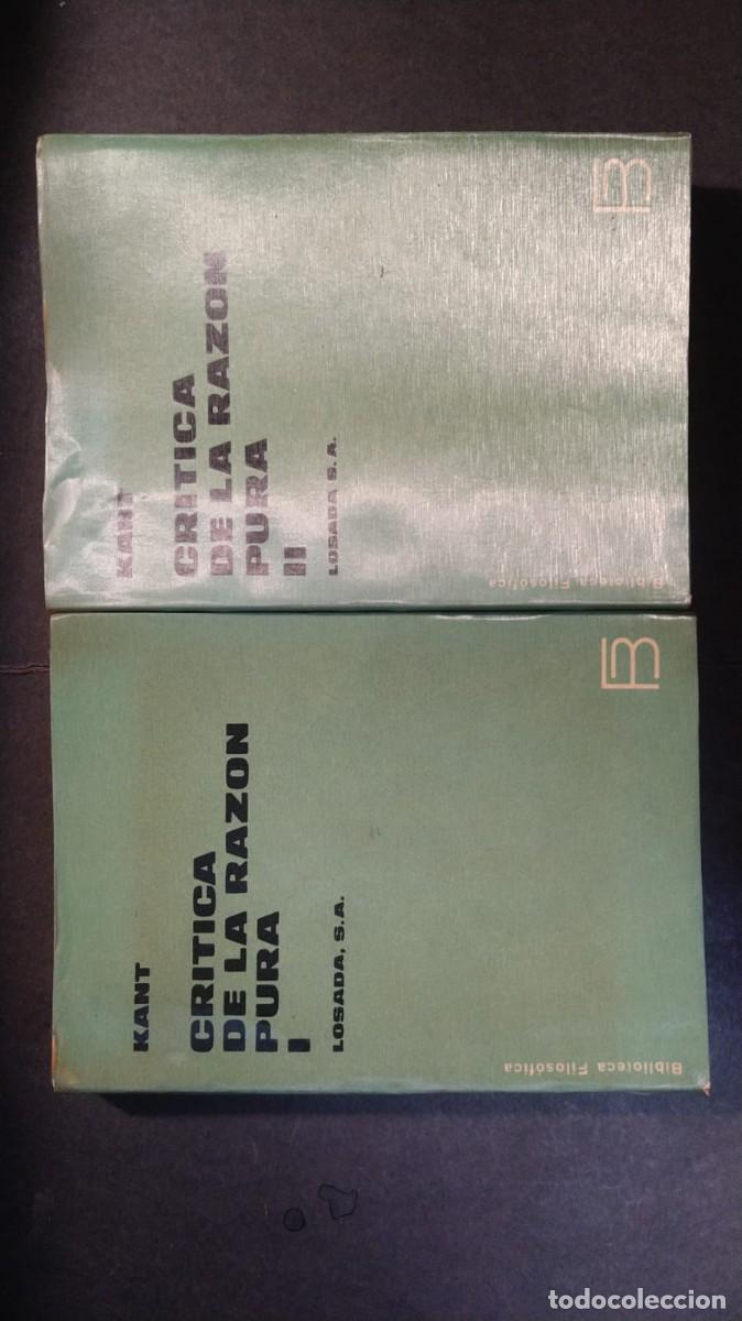 Libros de segunda mano: CR&Iacute;TICA DE LA RAZ&Oacute;N PURA I y II - KANT